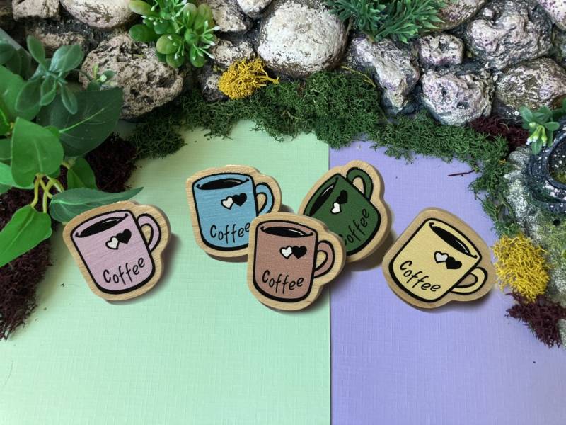 Coffee Pin von SenCrossArt
