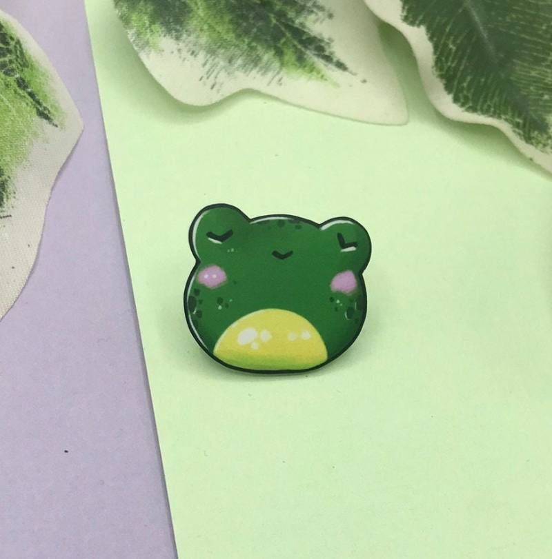 Handmade Cute Frog Pin Handmade Cute Frog Pin von SenCrossArt