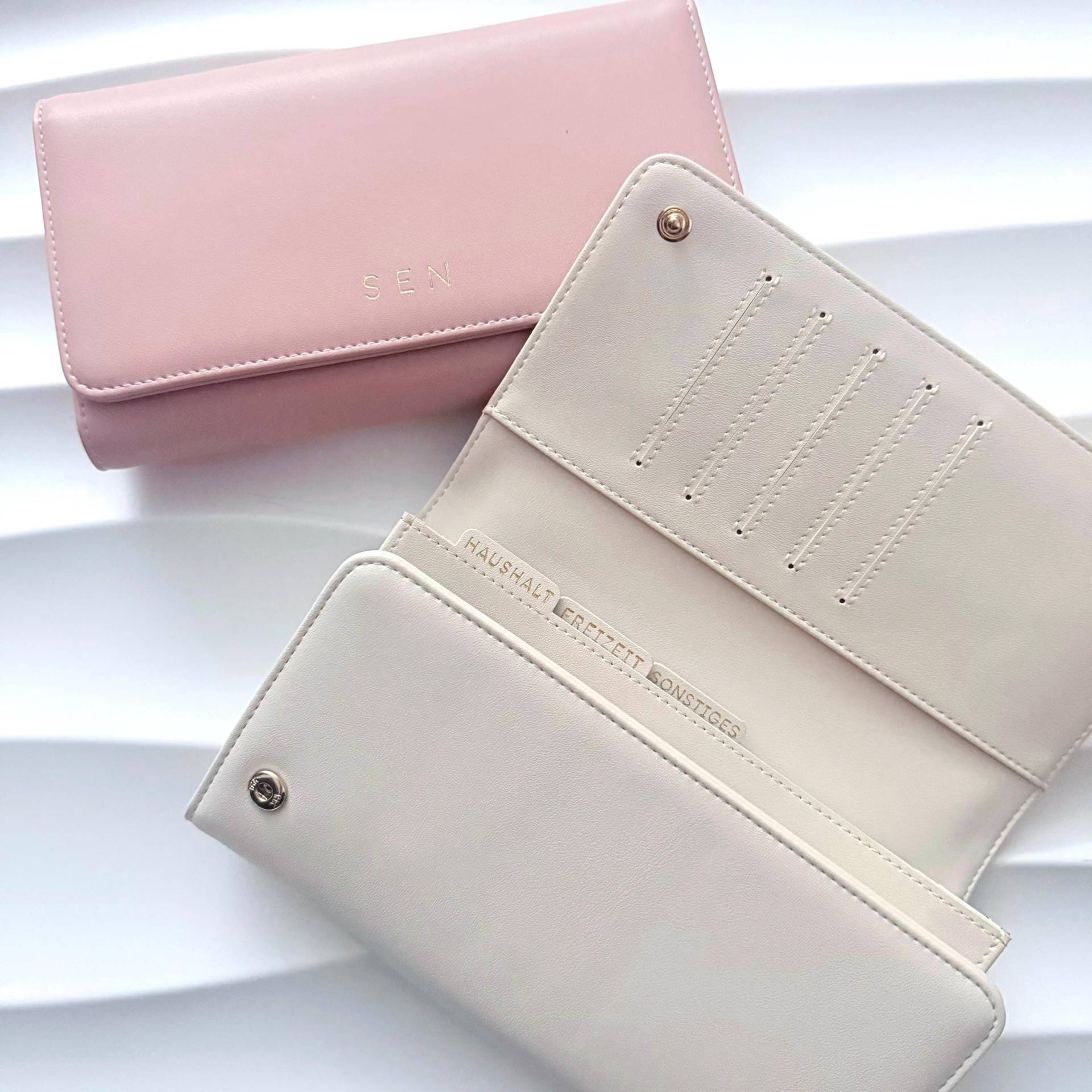 Cash Stuffing Wallet Mit Kategorien | Portemonnaie Reißverschluss Geldbeutel Gold Haushalt Freizeit Sonstiges von SenDesign1