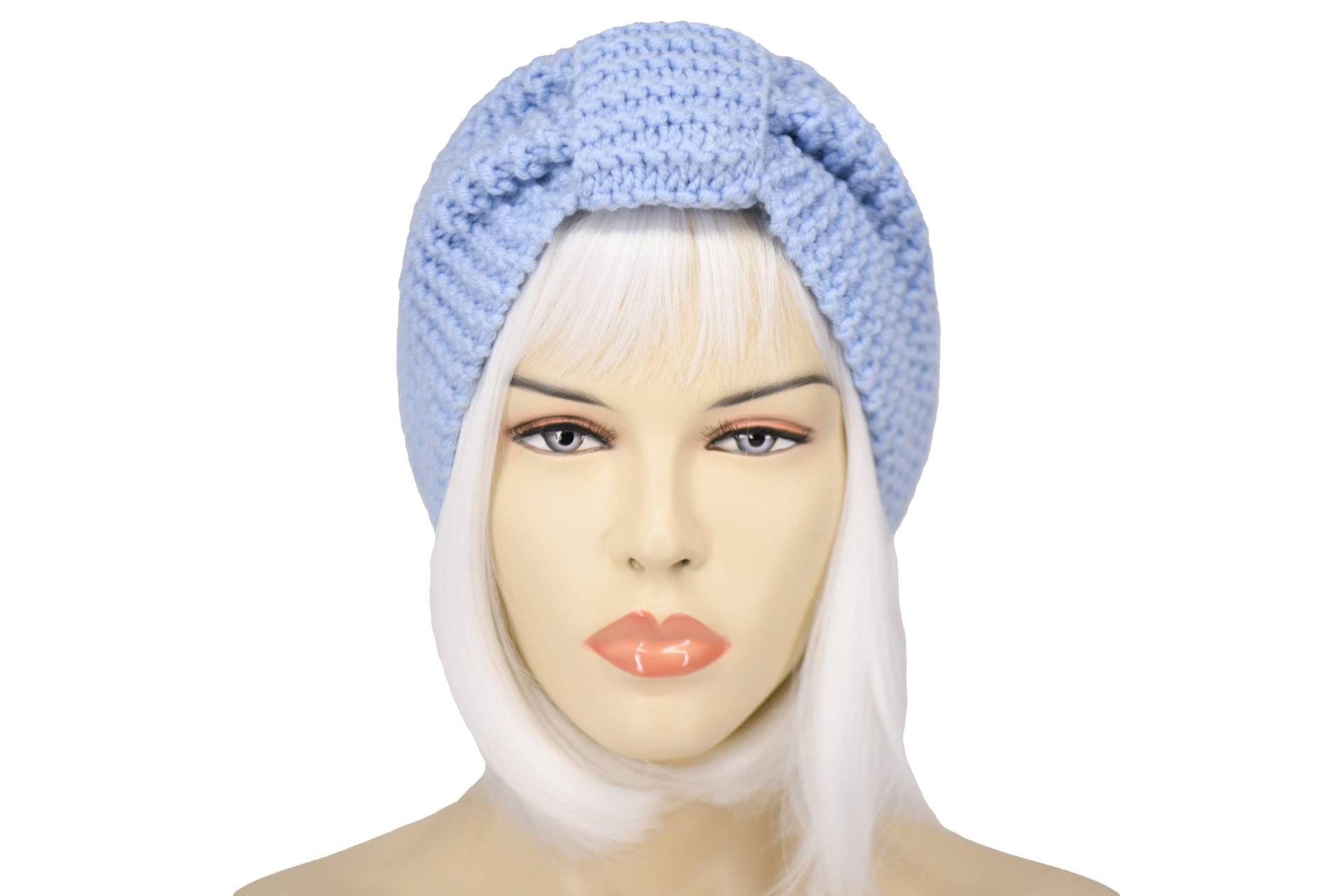 Ohrenwärmer Stirnband, Winter Frauen Stricken Warmes Himmelblau von SenamonAccessories