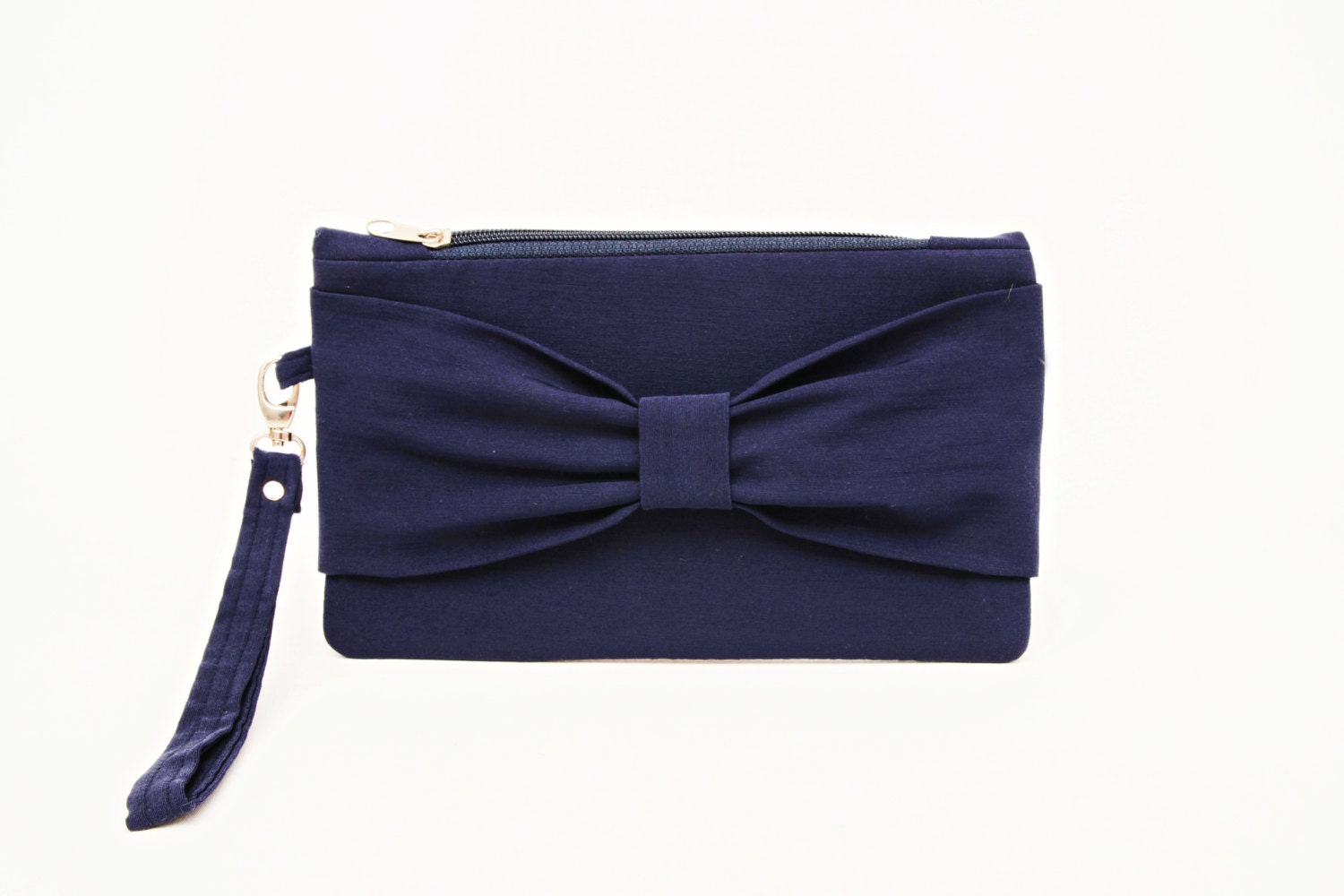 Schleife Clutch Beutel in Benutzerdefinierten Farben, Brautjungfer Geschenk, Hochzeitsgeschenk, Reißverschluss Beutel, Abend Clutch, Anlass Tasche von SenamonBoutique