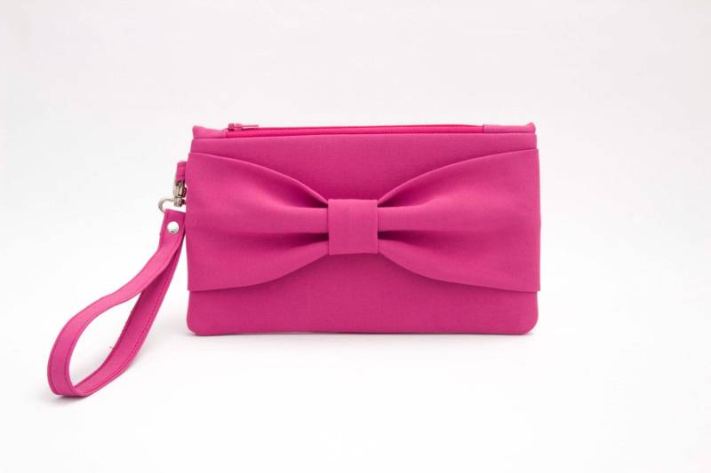 Schleife Clutch Beutel in Benutzerdefinierten Farben, Brautjungfer Geschenk, Hochzeitsgeschenk, Reißverschluss Beutel, Abend Clutch, Anlass Tasche Schleife Clutch Beutel in Benutzerdefinierten Farben, Brautjungfer Geschenk, Hochzeitsgeschenk, Reißverschluss Beutel, Abend Clutch, Anlass Tasche von SenamonBoutique