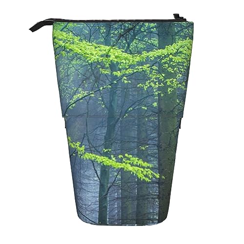 Federmäppchen, niedliches stehendes Federmäppchen, einziehbarer Stifthalter, Grove Forest, Schreibwaren-Organizer-Tasche, Grove Forest, Einheitsgröße, Taschen-Organizer von Senar