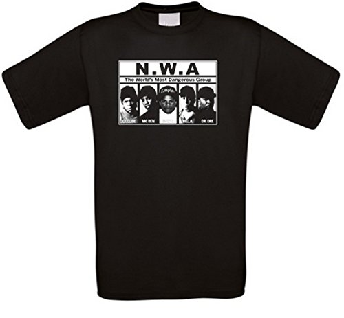 NWA Rap Hip Hop T-Shirt (L) Schwarz von Senas-Shirts