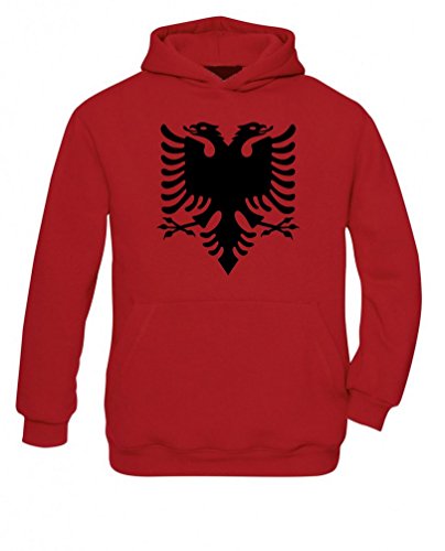 Senas-Shirts Albanien Hoodie Kapuzenpullover (M) von Senas-Shirts