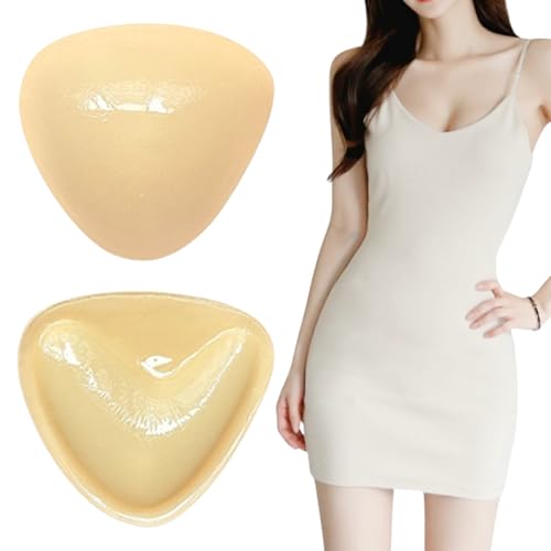 Senchinner Klebe BH Doppelseitig - Klebe-BHS Große Brust Sticky Bra Pads Push Up,Wiederverwendbar Doppelseitig klebende Brusteinsätze,Selbstklebende Nippel Cover für Damen,A-D Cup von Senchinner