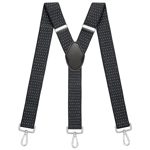 Sencillo Herren Hosenträger mit Karabiner Y-Form Schwarz Punkte Sencillo Herren Hosenträger mit Karabiner Y-Form Schwarz Punkte von Sencillo