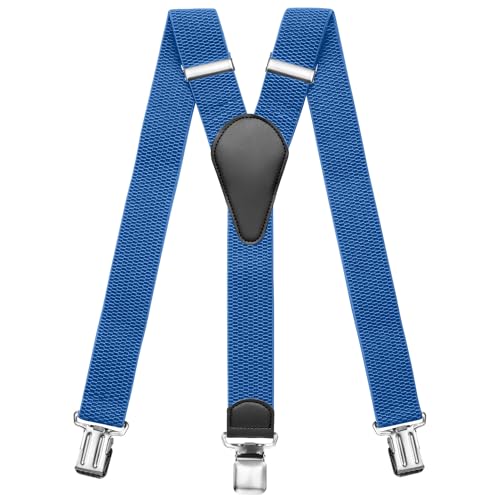 Sencillo Hosenträger Herren mit Starken Clips Y-Form Blau Sencillo Hosenträger Herren mit Starken Clips Y-Form Blau von Sencillo