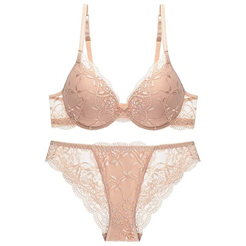 Sencylife Sexy BHS für Frauen Spitze Push Up Gepolstert Bügel Lift Up Unterstützung Alltag BH Set, Nude, 70A von Sencylife