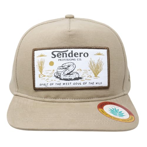 Sendero Provisions Co. Siebdruck-Patch Diamondback Snapback Mütze Hut Braun von Sendero Provisions Co.