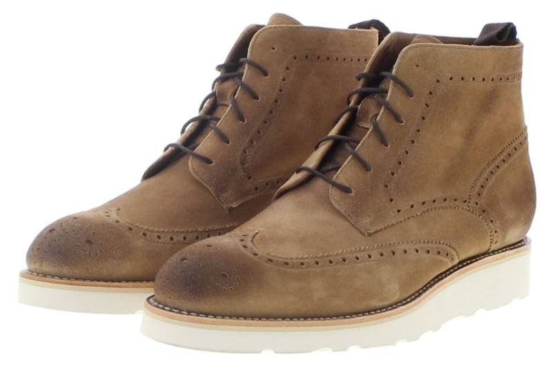 Sendra Boots 10742 ERIC Braun Stiefelette Rahmengenähter Herren Schnürschuhe von Sendra Boots