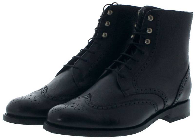 Sendra Boots 16375 BUDA Schwarz Stiefelette Rahmengenähte Damen Schnürschuhe von Sendra Boots
