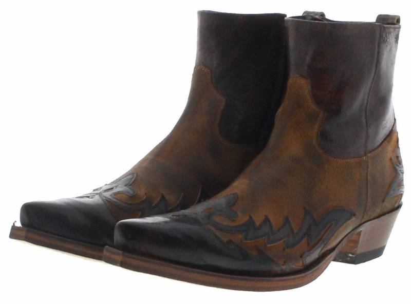 Sendra Boots 16698 Quercia Herren Westernstieflette Braun Westernstiefelette von Sendra Boots