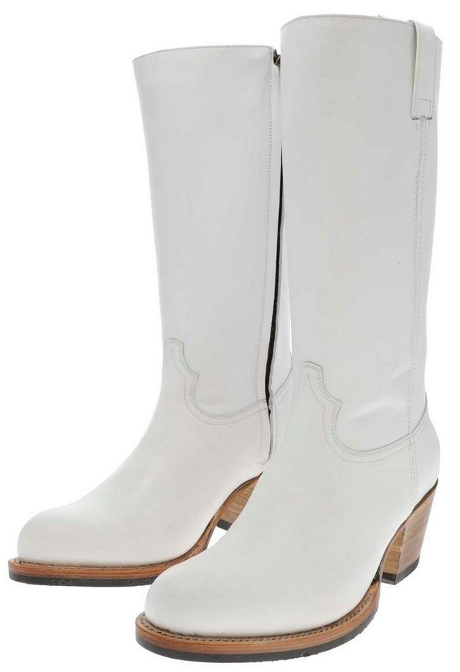 Sendra Boots 17615 Blanco Damen Lederstiefel Weiss Stiefel von Sendra Boots