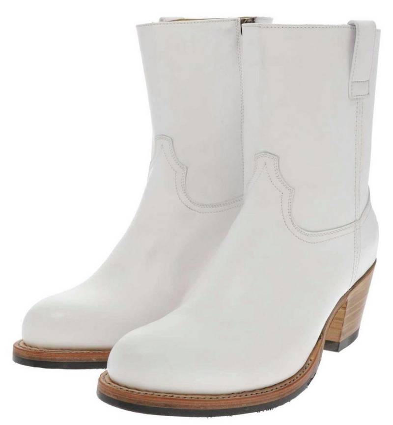Sendra Boots 17616 Weiss Stiefelette Rahmengenähte Damen Lederstiefelette von Sendra Boots