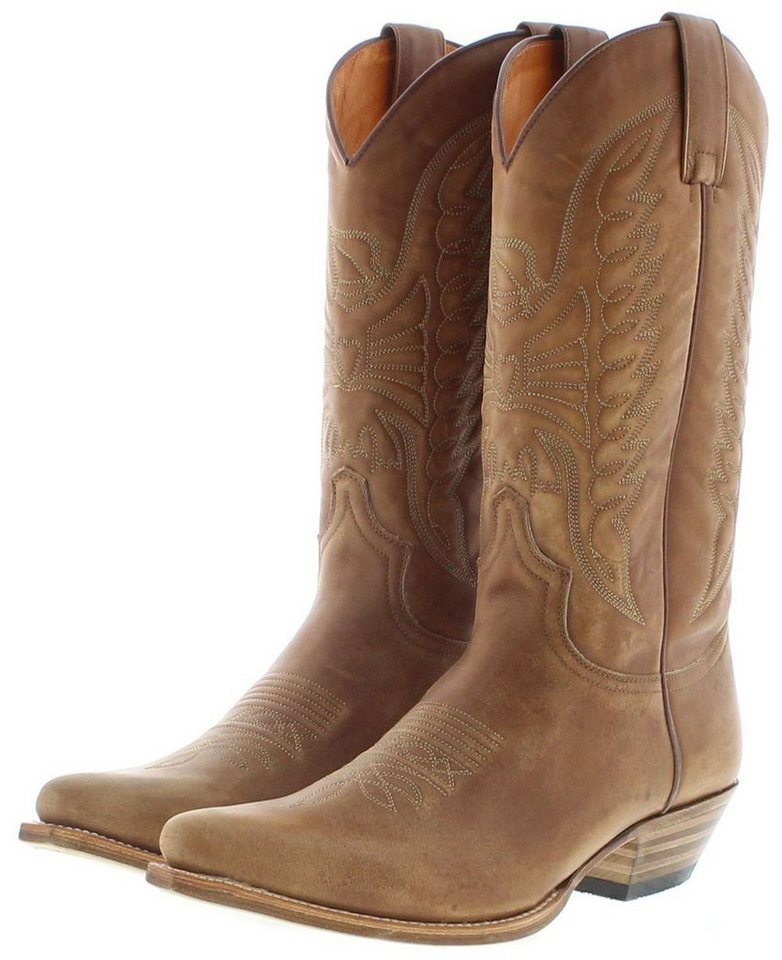 Sendra Boots 2073 Pico 023 Herren Westernstiefel Braun Cowboystiefel Rahmengenähter Herren Westernstiefel von Sendra Boots