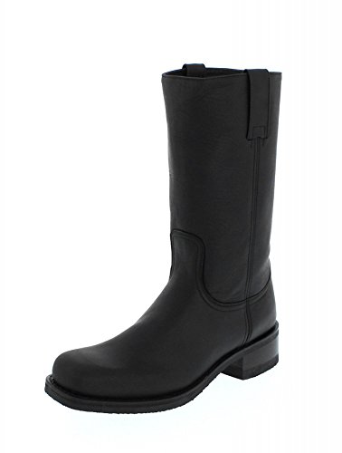 Sendra Boots 3162 Sprinter Negro Lederstiefel mit Gummisohle für Damen und Herren Schwarz Classic Boots, Groesse:44 von Sendra