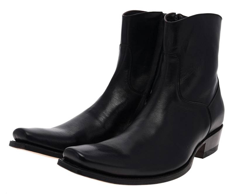 Sendra Boots 7438 ROLLING Schwarz Westernstiefelette Rahmengenähte Lederstiefelette von Sendra Boots