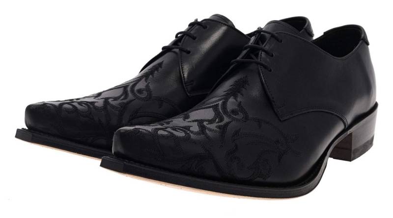 Sendra Boots 7650 Schwarz Schnürschuh Rahmengenähte Schnürschuhe von Sendra Boots