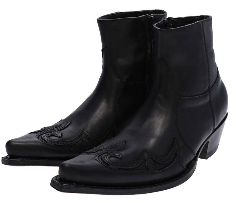 Sendra Boots JAVI 7783 Schwarz Westernstiefelette Rahmengenähte Westernstiefelette von Sendra Boots