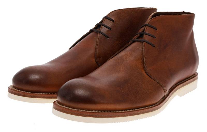 Sendra Boots 8205 Braun Stiefelette Rahmengenäht Herren Chukka Schnürschuhe von Sendra Boots