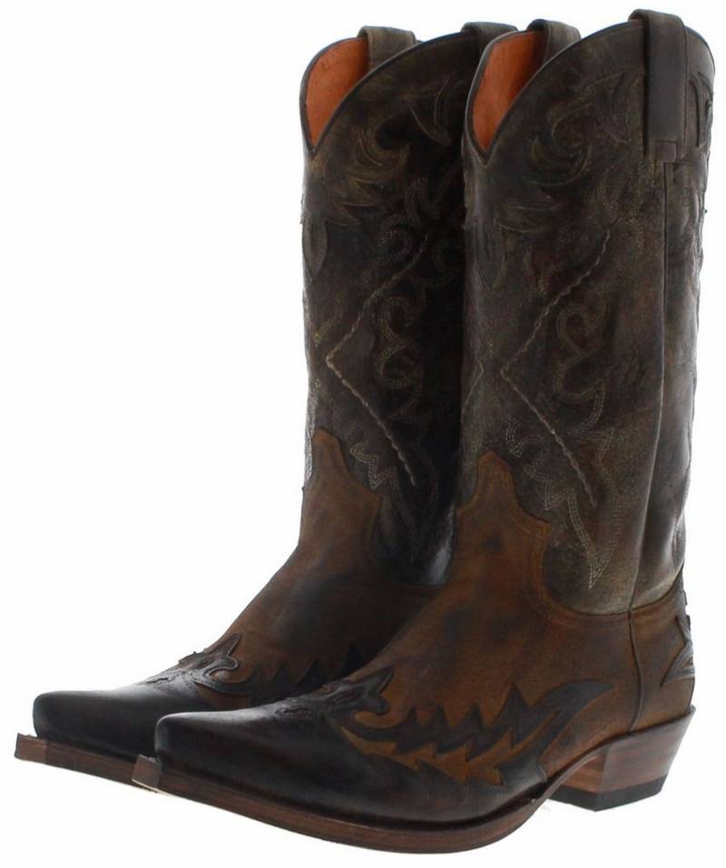 Sendra Boots 9669 CUERVO MICK Braun Cowboystiefel Herren Westernreitstiefel von Sendra Boots