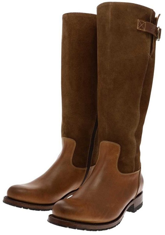 Sendra Boots CHIQUITA 17778 Braun Stiefel Rahmengenähter Damen Lederstiefel von Sendra Boots