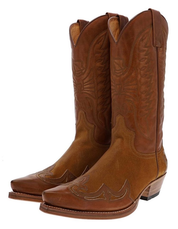 Sendra Boots CUERVO 13170 Braun Cowboystiefel Rahmengenähte Westernstiefel von Sendra Boots