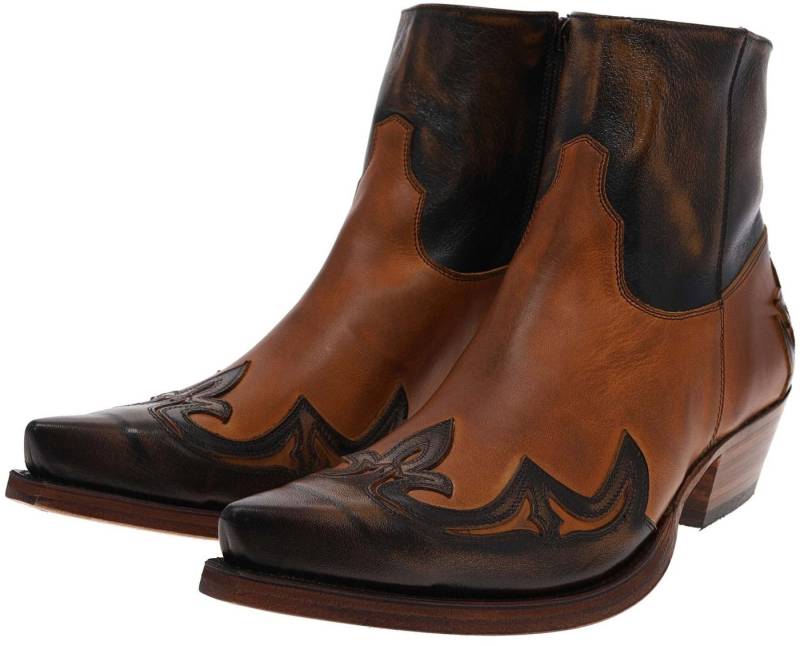 Sendra Boots CUERVO 14379 Braun Westernstiefelette Rahmengenähte Westernstiefelette von Sendra Boots