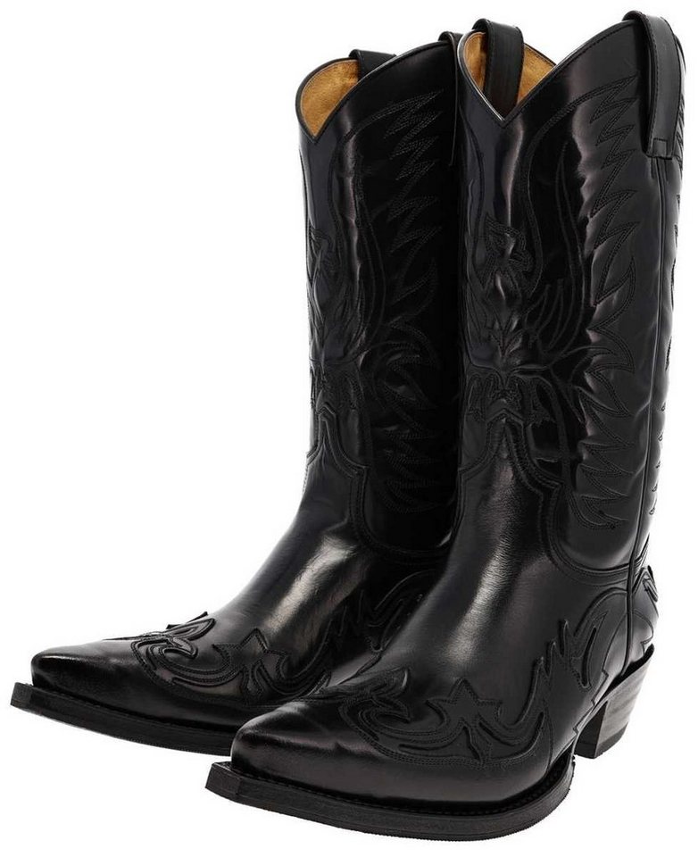 Sendra Boots CUERVO 3241 Schwarz Cowboystiefel Rahmengenähter Herren Cowboystiefel von Sendra Boots