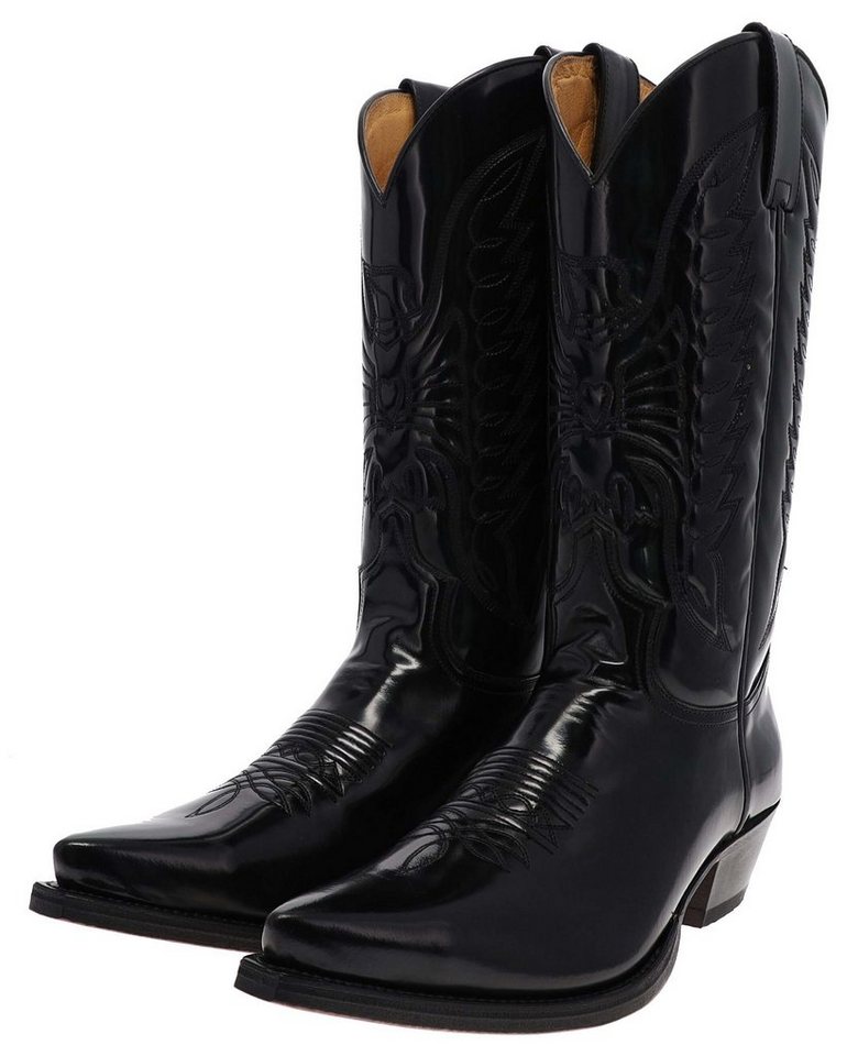 Sendra Boots CUERVO WEST 2073 Schwarz Cowboystiefel Rahmengenähte Unisex Westernstiefel. von Sendra Boots