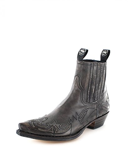 Sendra Boots Damen Herren 4660 Antracita Westernstiefelette Grau, Groesse:42 von Sendra