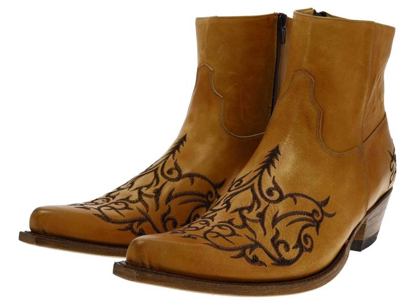 Sendra Boots JAVIE 7216 Braun Westernstiefelette Rahmengenähte Westernstiefelette von Sendra Boots