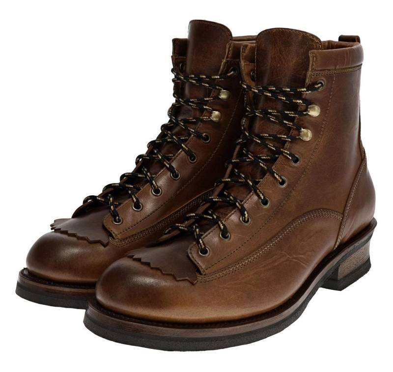 Sendra Boots LIGHTING BABY 17215 Braun Stiefelette Rahmengenähter Herren Schnürboots von Sendra Boots