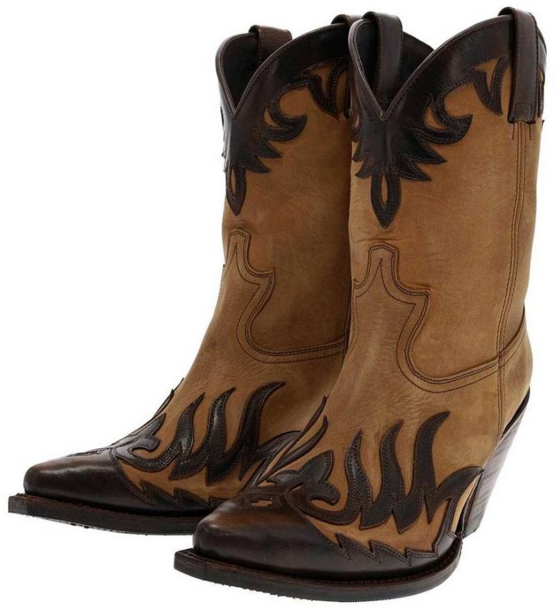 Sendra Boots LULA 17448 Braun Westernstiefelette Rahmengenähter Damen Westernstiefelette von Sendra Boots