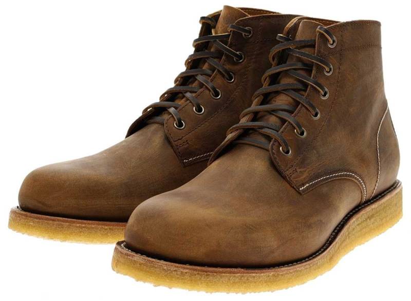 Sendra Boots MILLES CUNA CREPE 18119 Braun Stiefelette Rahmengenäht Herren Schnürstiefel von Sendra Boots