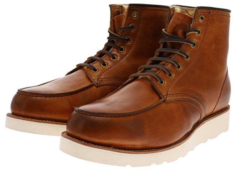 Sendra Boots MILLES CUNA FUR Braun Stiefelette Rahmengenähter Schnürstiefel von Sendra Boots