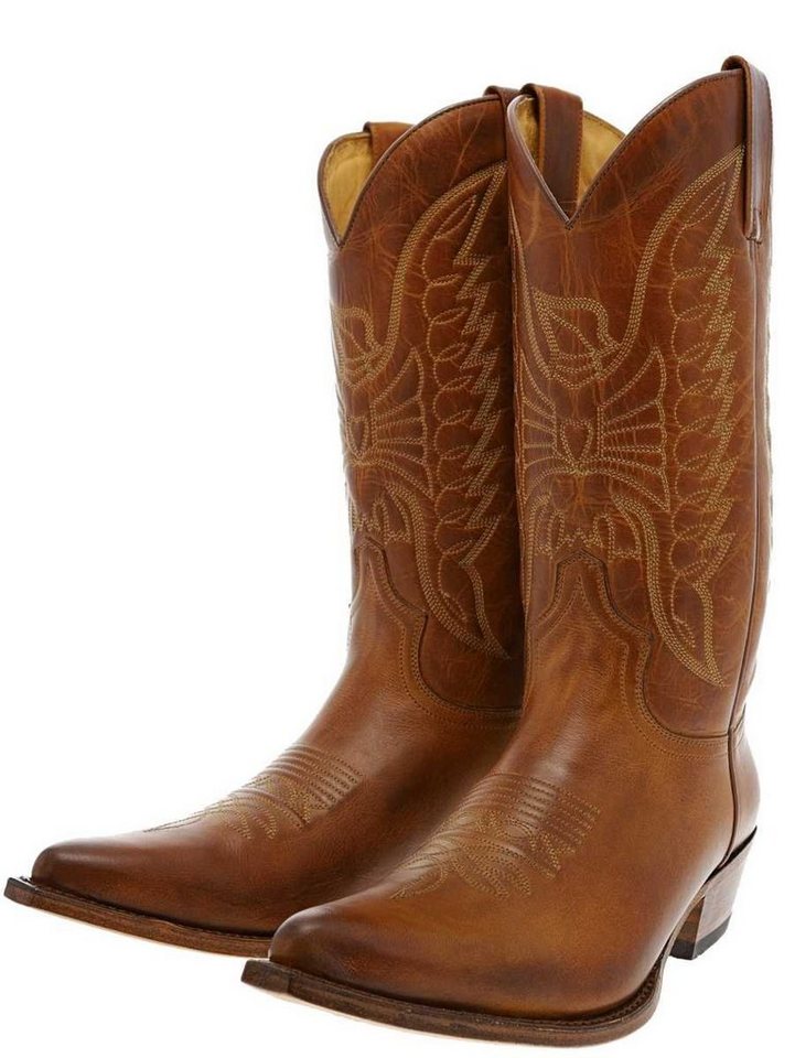 Sendra Boots PICO WEST Braun Cowboystiefel Rahmengenähter Herren Westernstiefel von Sendra Boots
