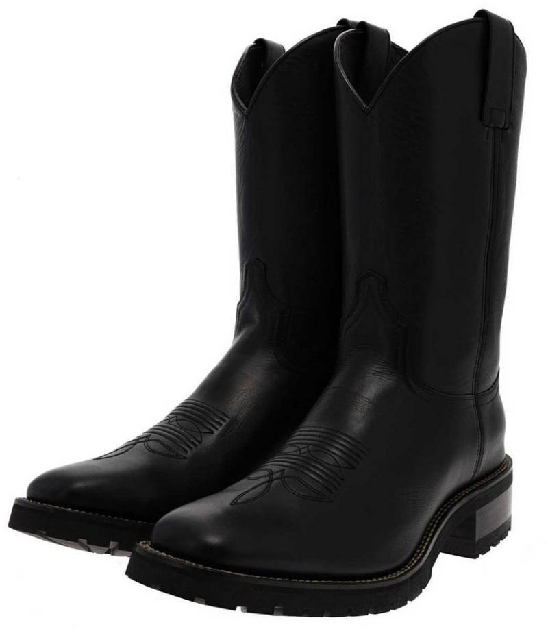 Sendra Boots RETRO MONTANA Schwarz Cowboystiefel Rahmengenäht Herren Westernreitstiefel von Sendra Boots