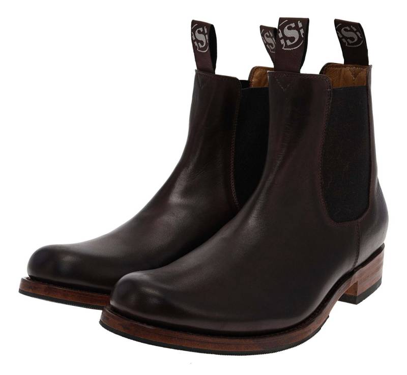 Sendra Boots STREET 5595 Braun Stiefelette Rahmengenähter Chelsea Boot von Sendra Boots