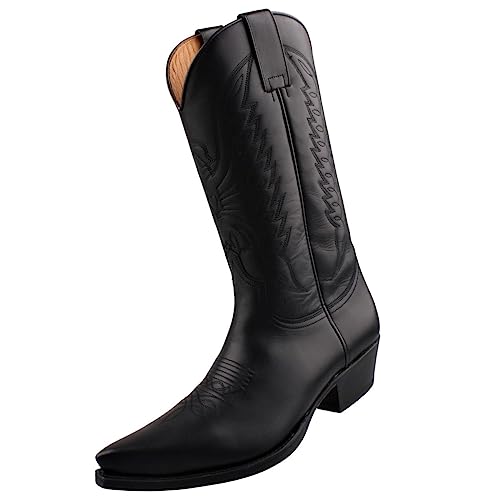 Sendra Cowboy Stiefel 2073 Schwarz, Schuhgröße:EUR 46 von Sendra