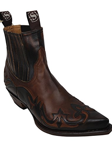 Sendra Cowboystiefel 4660 in braun incl. Roy Dunn´s Lederfett (42) von Sendra