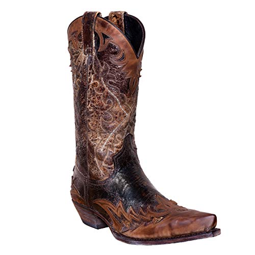 Sendra Cowboystiefel 9669 in braun antik incl. Roy Dunn´s Lederfett (40) von Sendra