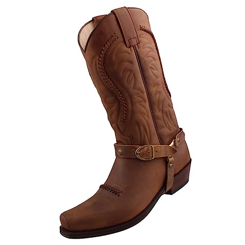 Sendra Herren Cowboystiefel 3434 Braun, Schuhgröße:EUR 44 von Sendra