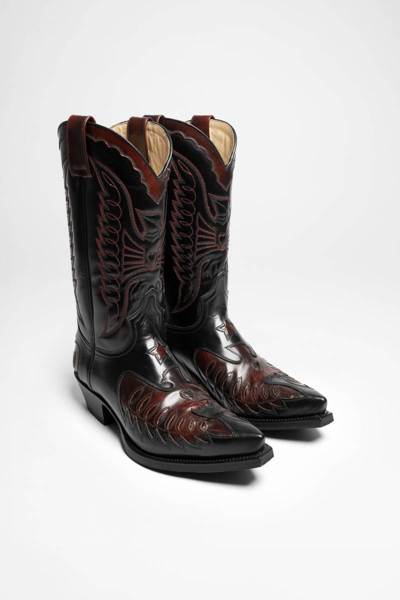 Sendra 2720 CUERVO WEST Herren Schwarz Rot von Sendra