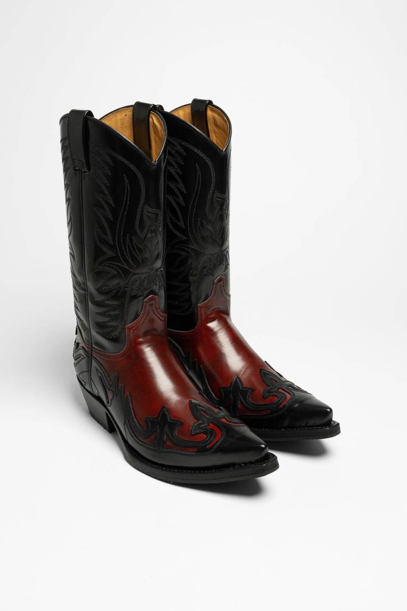 Sendra 3241 CUERVO WEST Unisex Schwarz Rot von Sendra