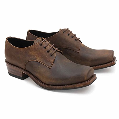 Sendra 530 Stiefeletten Stiefel Boots Cowboystiefel Westernstiefel Braun Unisex Inclusive Roy Dunn´s Lederfett Tragetasche (46) von Sendra