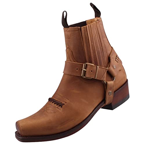 Sendra Biker Stiefelette 6445 Braun, Schuhgröße:EUR 43 von Sendra