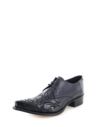 Sendra Boots 7650 Snowbut Negro Lederschuhe für Damen und Herren Schwarz Schnürschuhe, Groesse:45 von Sendra