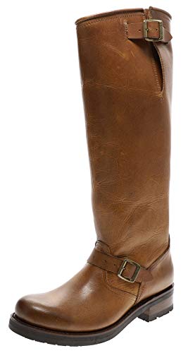 Sendra Boots Damen Engineer Stiefel 16084 Tang Lederstiefel Damenstiefel Braun 39 EU von Sendra